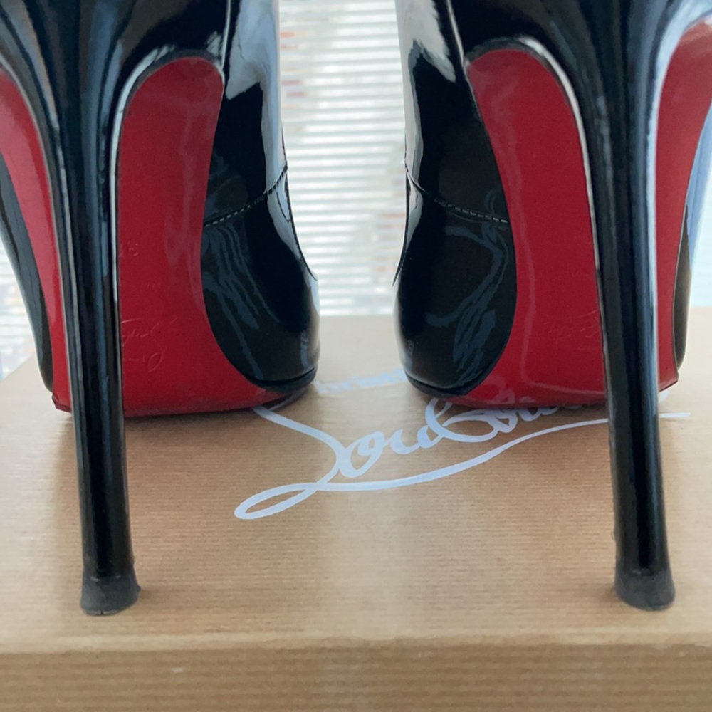 Louboutin Pigalle 120 Black Patent Calf - Picture 8 of 10